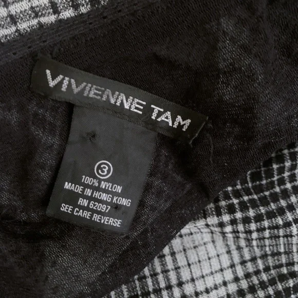 Vivienne Tam mesh plaid midi skirt - Picture 3 of 3